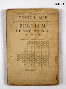 Three Trench maps from WW1.