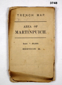 Trench map dated 1916 Martin Puich.