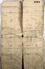 Trench map, France, trenches corrected to 1918