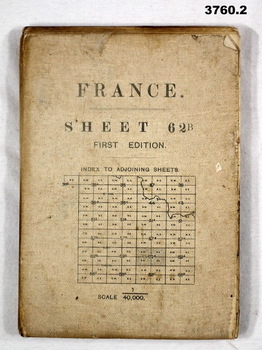 Five maps covering areas of France WW1.