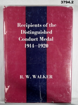 Book, DCM winners in the Great War.