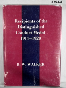 Book, DCM winners in the Great War.