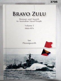 Book, Australian Naval awards 1900 - 1974.