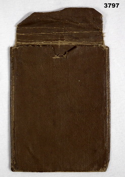Brown canvas wallet possibly for shaving mirror
