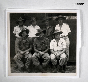 Black & White photo of seven RAAF Aircrew.