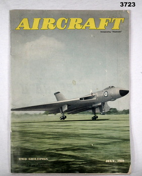 Magazine called "Aircraft" with photo of a bomber on the front.