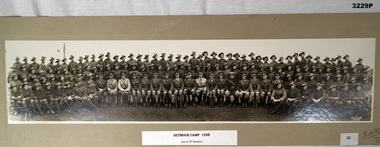 photograph 38th Bn at Seymour camp 1938.