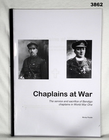 Booklet, Bendigo Chaplains in WW1.