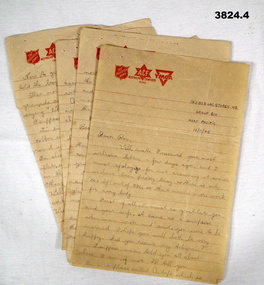 Letter, 4 pages, sent by an RAAF LAC WW2.