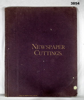 Album with newspaper cuttings collected WW1.