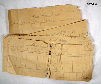 Forms relating to return of Gas stores.
