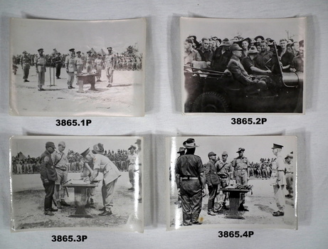 Photographs re Japanese surrender 1945
