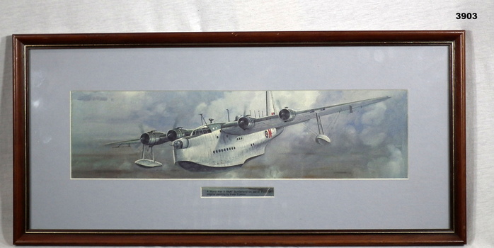 Colour print of an RAAF Sunderland.