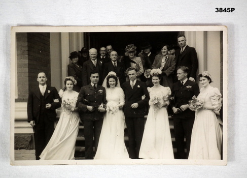 Group photo of an RAAF wedding WW2
