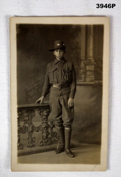 Photograph of a young Army Cadet..