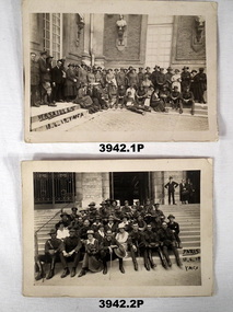Two postcards taken in Paris at Wars end.