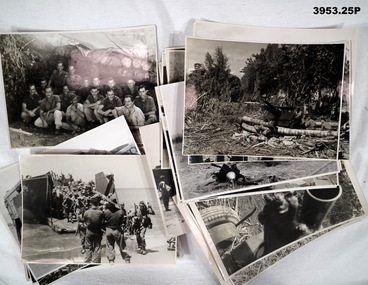 Series of 25 photos relating to Bougainville WW2.