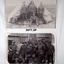 Two photos of soldiers in different settings.