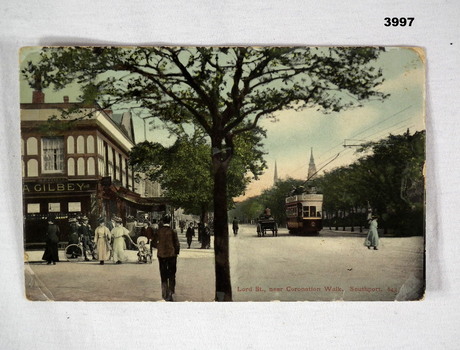 Colour enhanced picture of a street scene England.