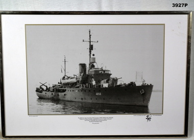 B & W photograph re 75th anniversary of the RAN.
