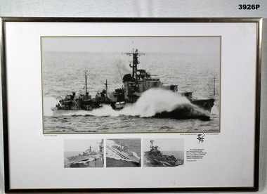 B & W photograph re 75th anniversary of the RAN.