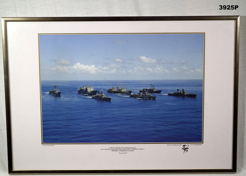 Colour photograph re 75th anniversary of the RAN.