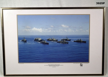 Colour photograph re 75th anniversary of the RAN.