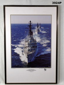 Colour photograph re 75th anniversary of the RAN.