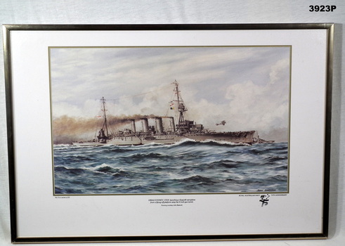 Colour print re 75th anniversary of the RAN.