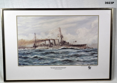 Colour print re 75th anniversary of the RAN.