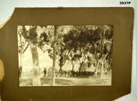 Parts of the 8th BN AIF marching in Eygpt.