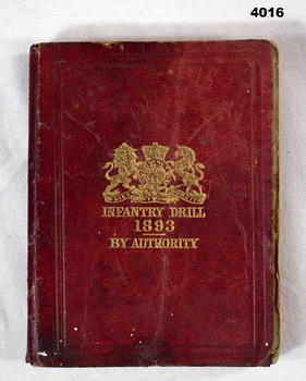 Red book, infantry drill 1893 manual.