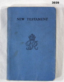 Bible given to servicemen going to active service 