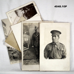 Series of photo postcards relating to several soldiers.