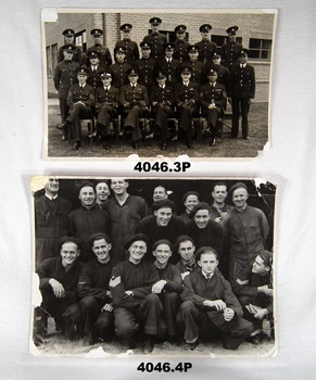 Two photographs of groups of RAAF personal.