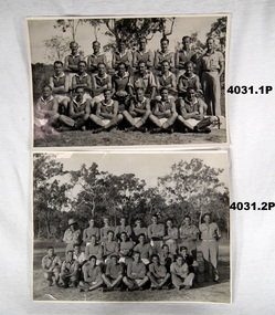 Two photographs re RAAF football teams WW2.