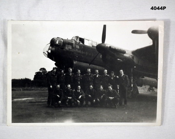 Lancaster with Bomber crew and ground staff