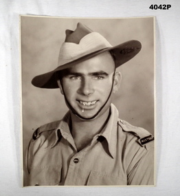 Portrait of an Australian soldier WW2