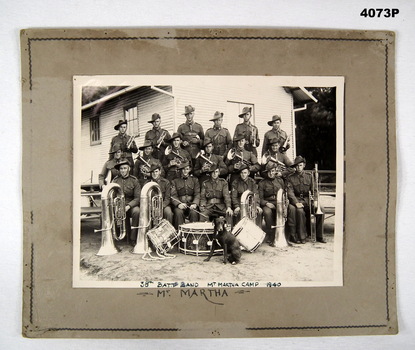 Photograph of  the 38th BN Band 1940.