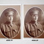 Two sepia portrait photos of a soldier.