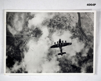 Aerial bombing run photo over Germany 