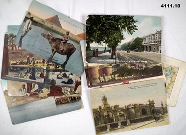 Series of 10 colour, silk post cards WW1