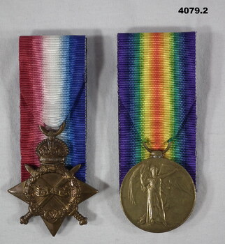 Two British WW1 medals different persons.