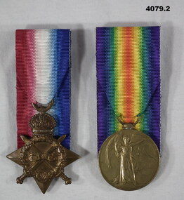 Two British WW1 medals different persons.