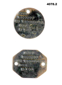 Pair of Identity discs not joined.
