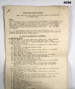 Sheet with drills for Lancaster Mk 1 & 3
