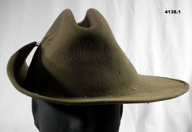 Two Australian slouch hats dated 1963 and 1983