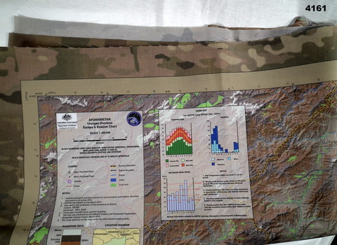 Detailed cloth  map of Uruzgan Province Afghanistan 