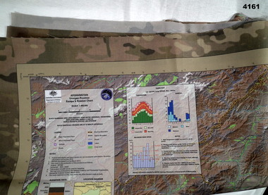 Detailed cloth  map of Uruzgan Province Afghanistan 