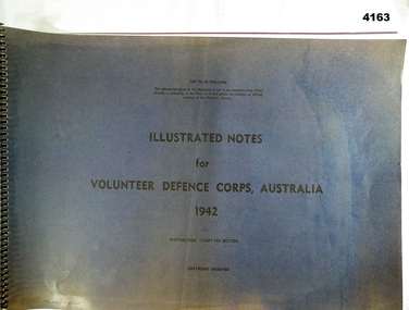 Illustrated notes for Volunteer defence Corp.